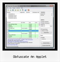 E7 E5 E1 F0 E0 obfuscate an applet