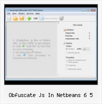 Javascript Encode Reference obfuscate js in netbeans 6 5