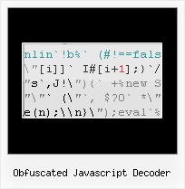 Online Javascript Packing obfuscated javascript decoder