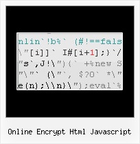 Free Javascript Obfuscator online encrypt html javascript
