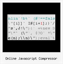 Utility Javascriptencode online javascript compressor