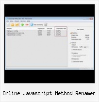 Jammit Compressor Verbose online javascript method renamer