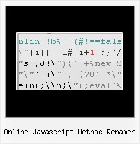 Pack Js File online javascript method renamer