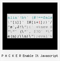 Javascript Compress And Uncompress String p a c k e r enable it javascript