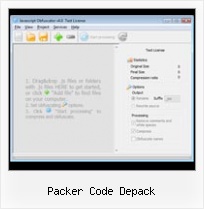 Php Convert Javascript Special Characters packer code depack