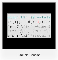 Javascript Native Compression packer decode