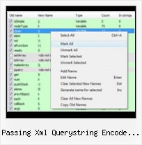 Javascript Encoder Linux passing xml querystring encode jquery