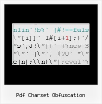 Java Javascript Obfuscator pdf charset obfuscation