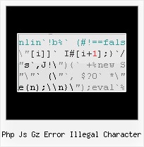 Howto Set Utf8 Within Javascript Files php js gz error illegal character