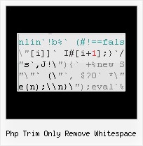 Joomla Java Script Compressor php trim only remove whitespace