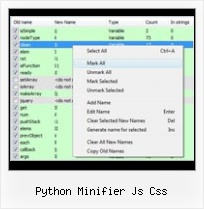 Yui Ajax Compress Decompress python minifier js css