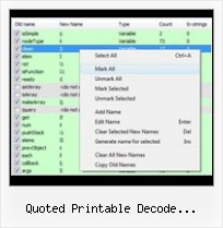 Prototype Encodeurl quoted printable decode javascript algorithm