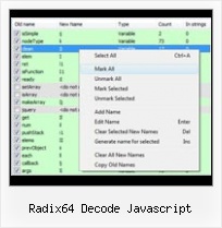 Yui Eclipse Plugin radix64 decode javascript