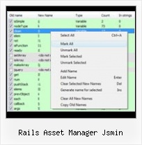 Python Pack Javascript rails asset manager jsmin