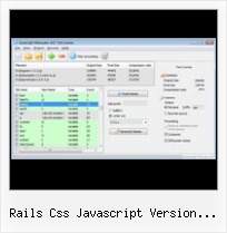 Safe Compression Javascript Regex rails css javascript version number