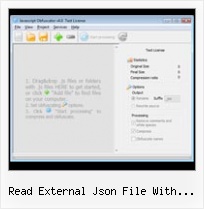 Dean Edwards Algorithm read external json file with javascript