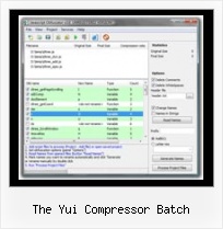 Javascript Combine C the yui compressor batch