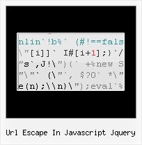 Sourceguardian Javascript Encryption url escape in javascript jquery