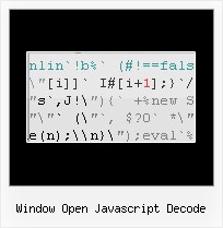 Reverse Javascript Protection window open javascript decode