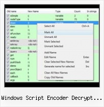 Javascript Unpacker Reverse Enginerring windows script encoder decrypt syntax