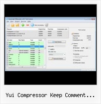 Decrypt Url Javascript yui compressor keep comment license css