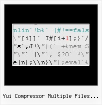 Javascript Compression Algorithm yui compressor multiple files script