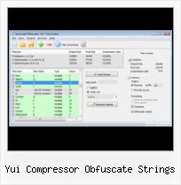 Encode Jscript yui compressor obfuscate strings