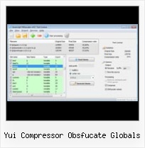 Json Encode Jscript yui compressor obsfucate globals