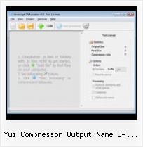 Integrate And Minify Is Not Working yui compressor output name of file that failed