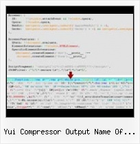 Jspacker Online yui compressor output name of file that failed