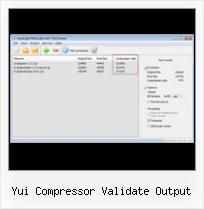 Js How To Comress An Array yui compressor validate output