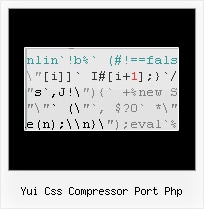 Online Css Applications yui css compressor port php