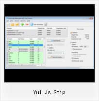 Javascript Minifier Combine yui js gzip