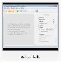 Vb Net Javascript Minify yui js gzip