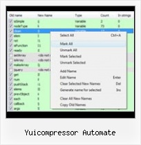 Window Open Javascript Decode yuicompressor automate
