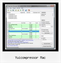 Javascript Compress Array yuicompressor mac