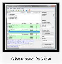 Js Encrypt yuicompressor vs jsmin